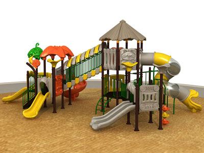 Nursery Outdoor Play Equipment with Big Slide LZ-013